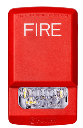 Group One Potter PE-STRC -  red LED ceiling fire strobe