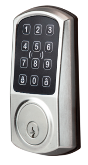Group One Prodata Key RLDBPKS - Red Wireless Deadbolt, Satin Chrome
